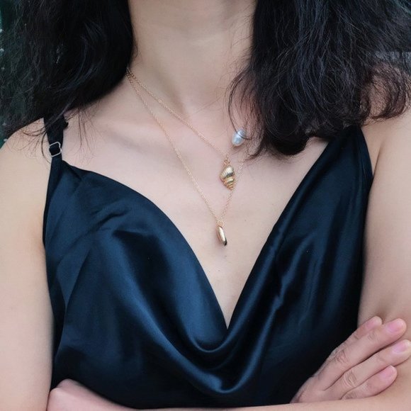 MYTH X DREAM Jewelry - LAST ONE 💖Shell Pearl layered Necklaces